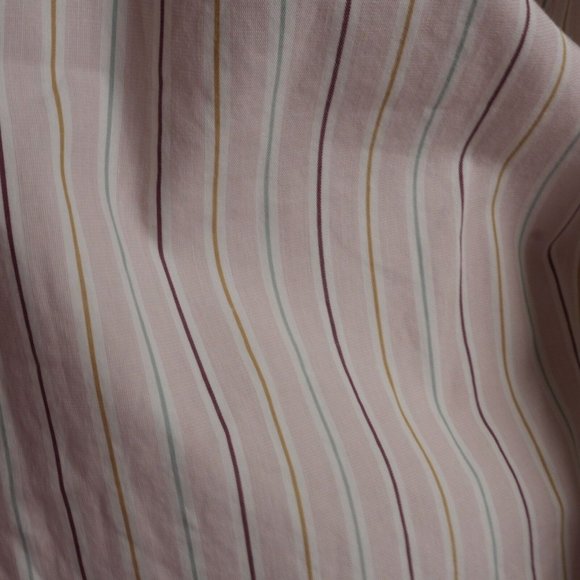 EUC Liz Claiborne LIZWEAR Long Sleeve Striped Button Up BLOUSE Size MEDIUM  ANB - Picture 2 of 5